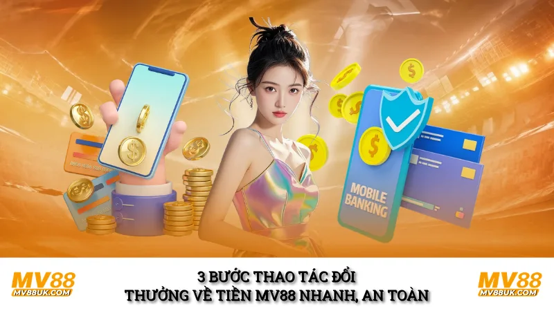 3 bước thao tác đổi thưởng về tiền MV88 nhanh, an toàn