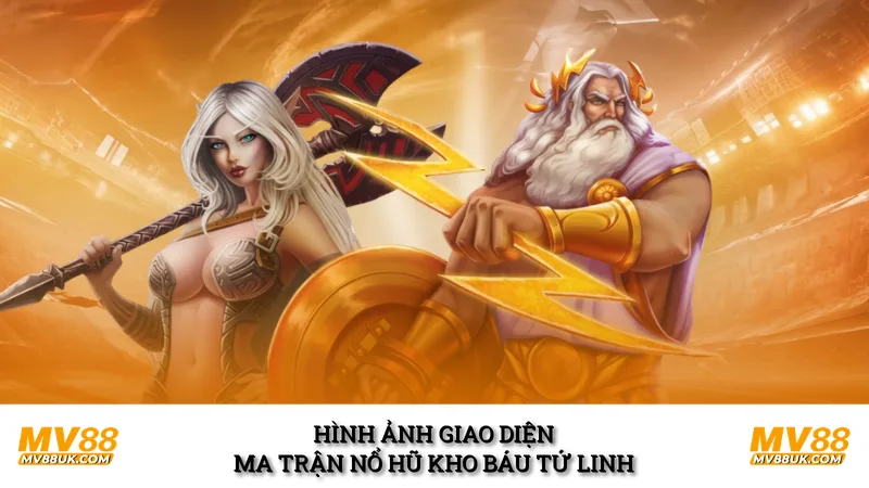 Hình ảnh giao diện ma trận nổ hũ Kho Báu Tứ Linh