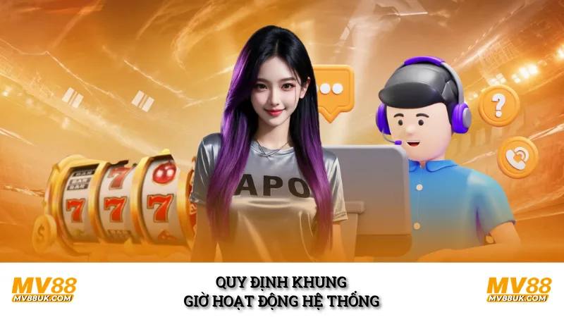 Quy định khung giờ hoạt động hệ thống